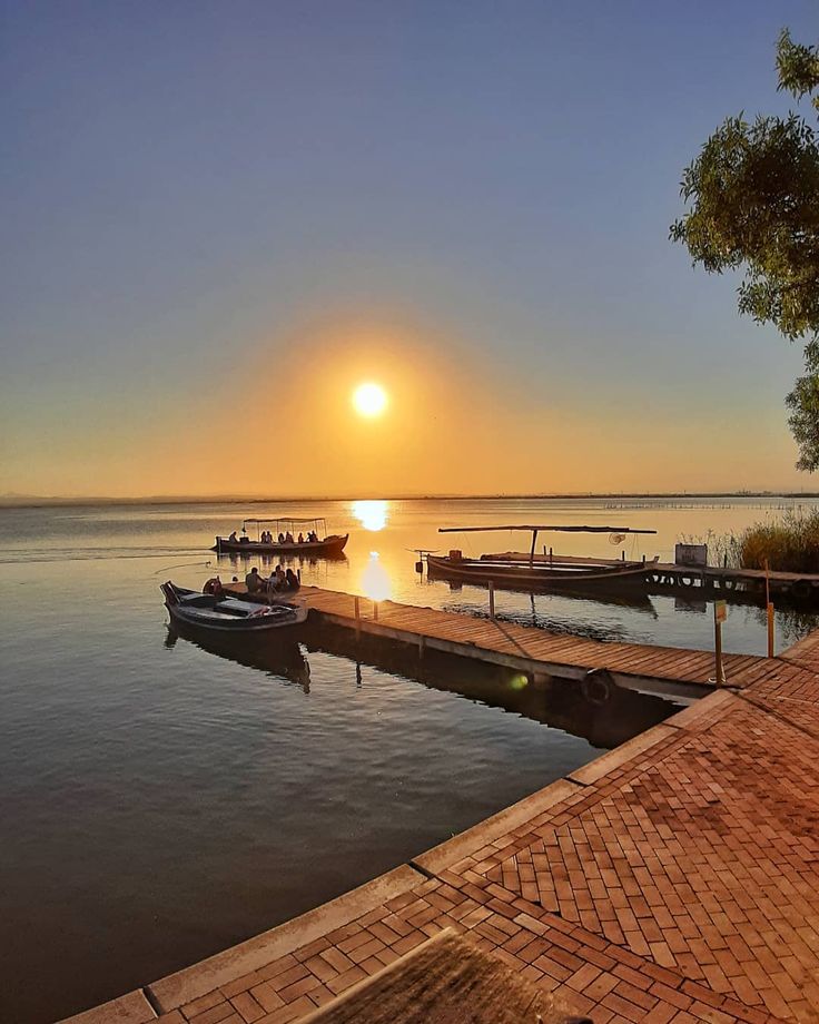 ATARDECERES en el lago de albufera